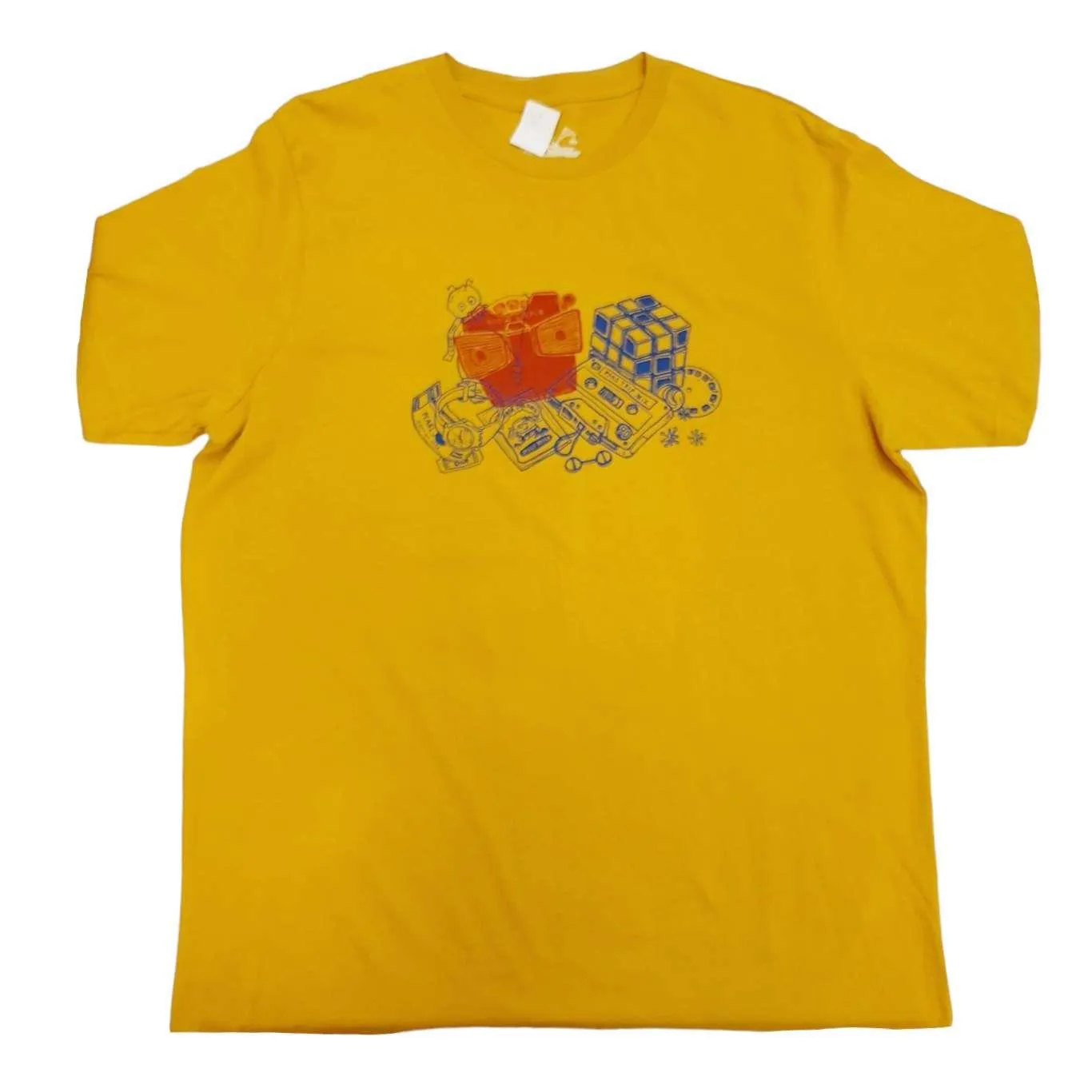 (20% Off) Adult Crew Neck - Lost & Found Mementos Mustard Tee (XL - 2X) by Slow Loris