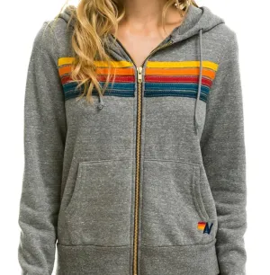 5 Stripe Zip Hoodie