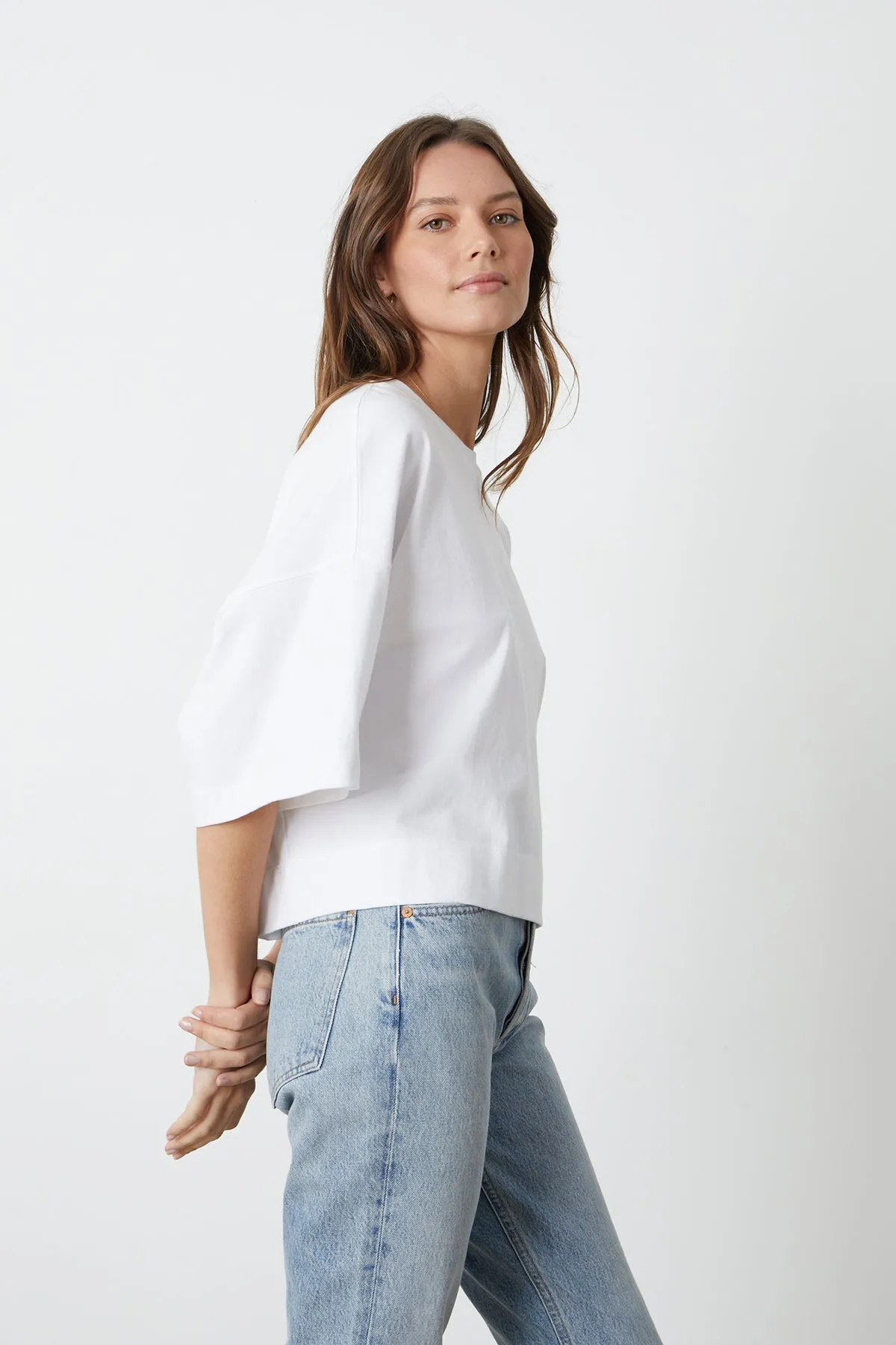 AIMEE OVERSIZED CROPPED TEE