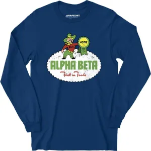 Alpha Beta Retro - Long Sleeve T-Shirt