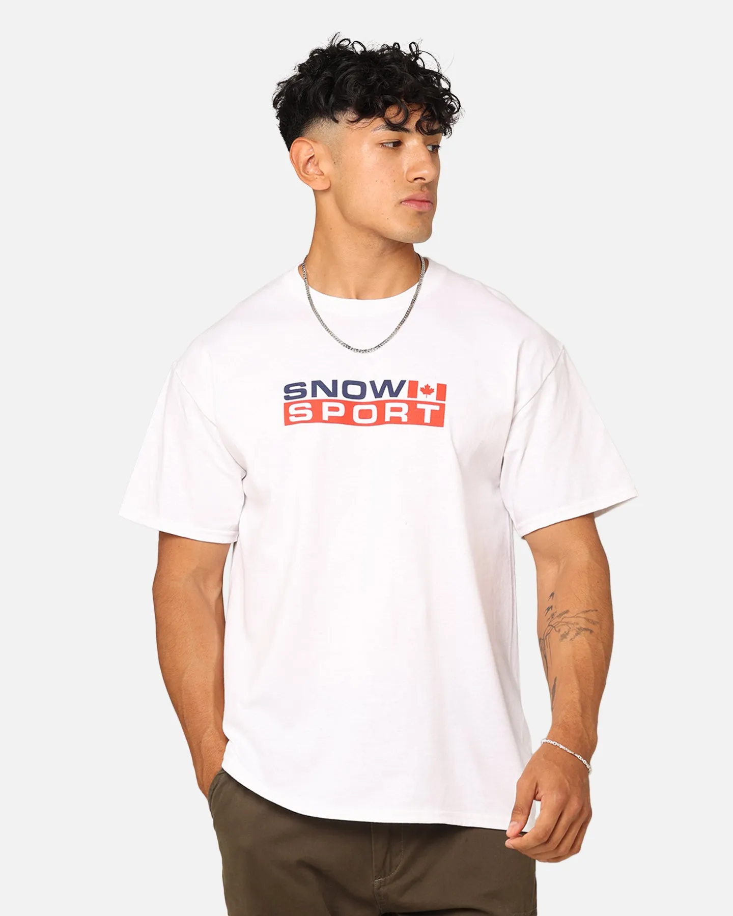 American Thrift Snow Sport T-Shirt White