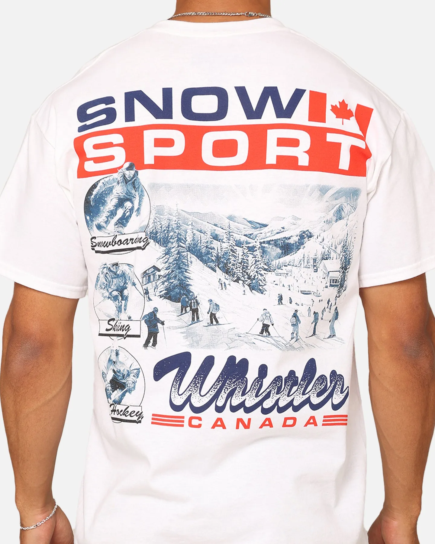 American Thrift Snow Sport T-Shirt White