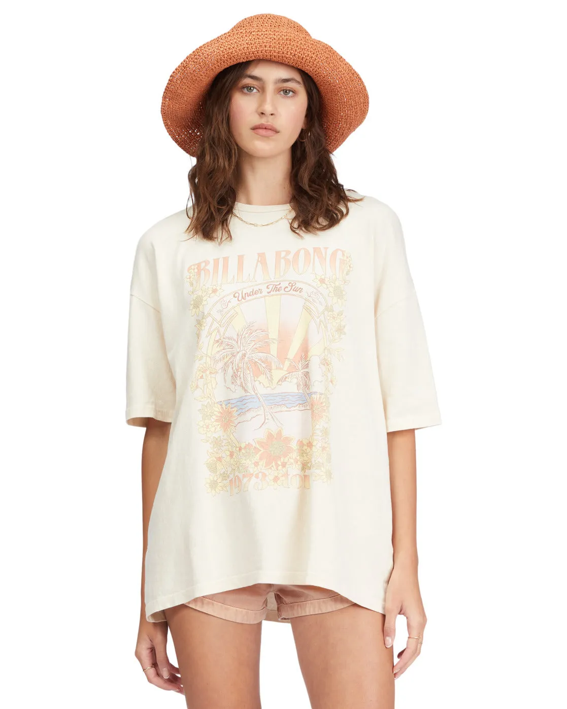 Billabong Under The Sun Tee-Antique White