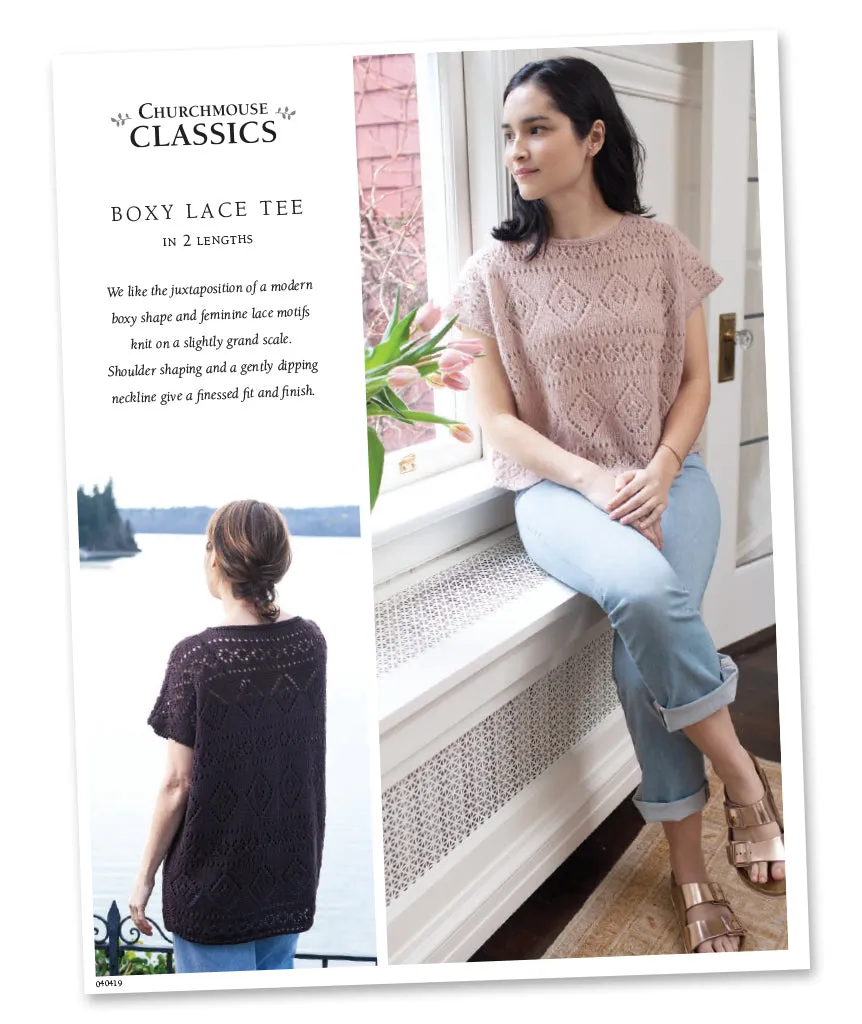 Boxy Lace Tee Using Rowan Alpaca Classic