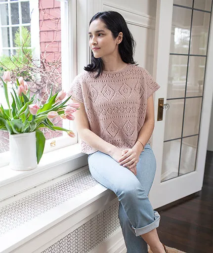 Boxy Lace Tee Using Rowan Alpaca Classic