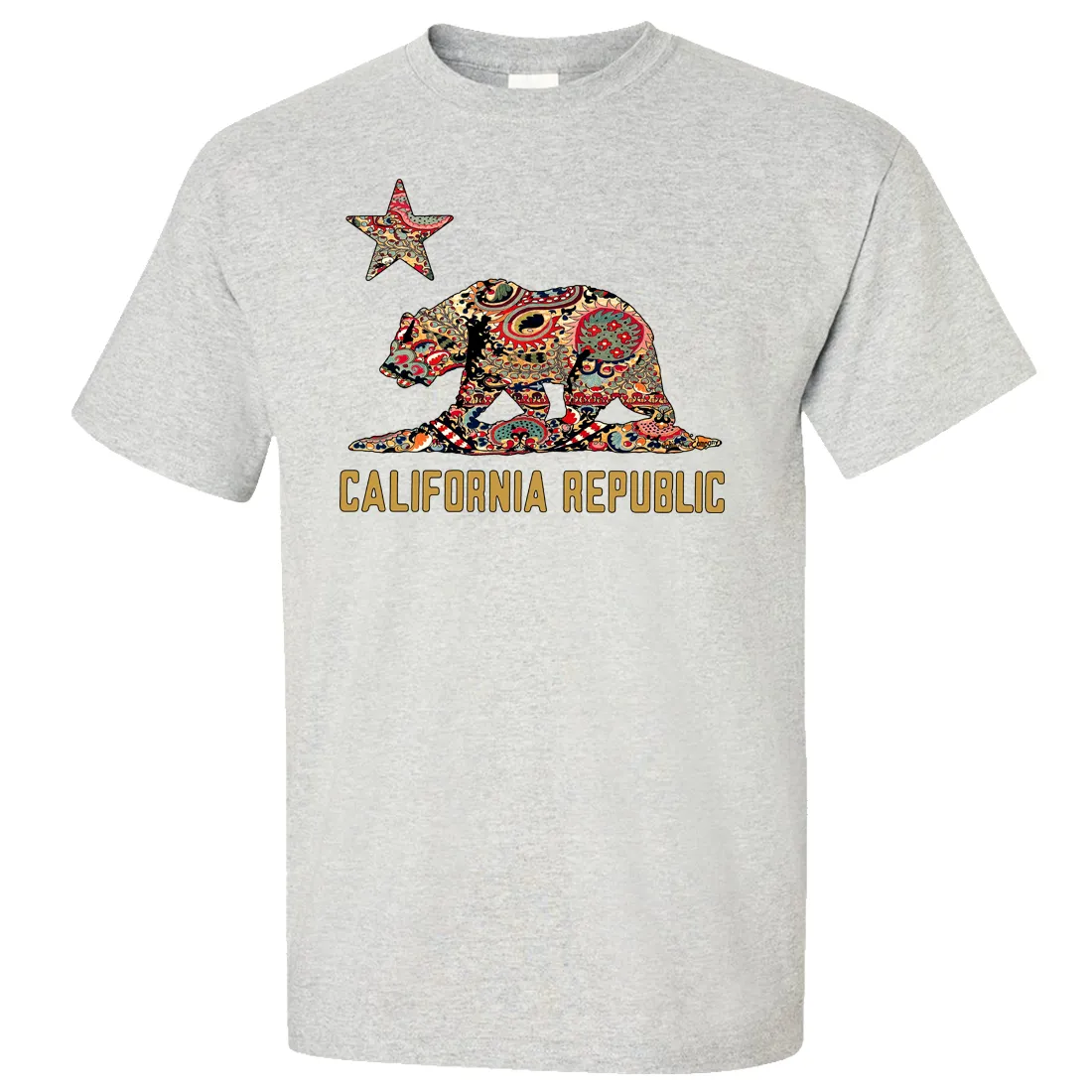 California Republic Paisley Bear Asst Colors T-shirt/tee