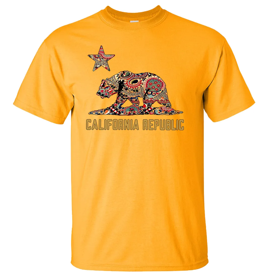 California Republic Paisley Bear Asst Colors T-shirt/tee