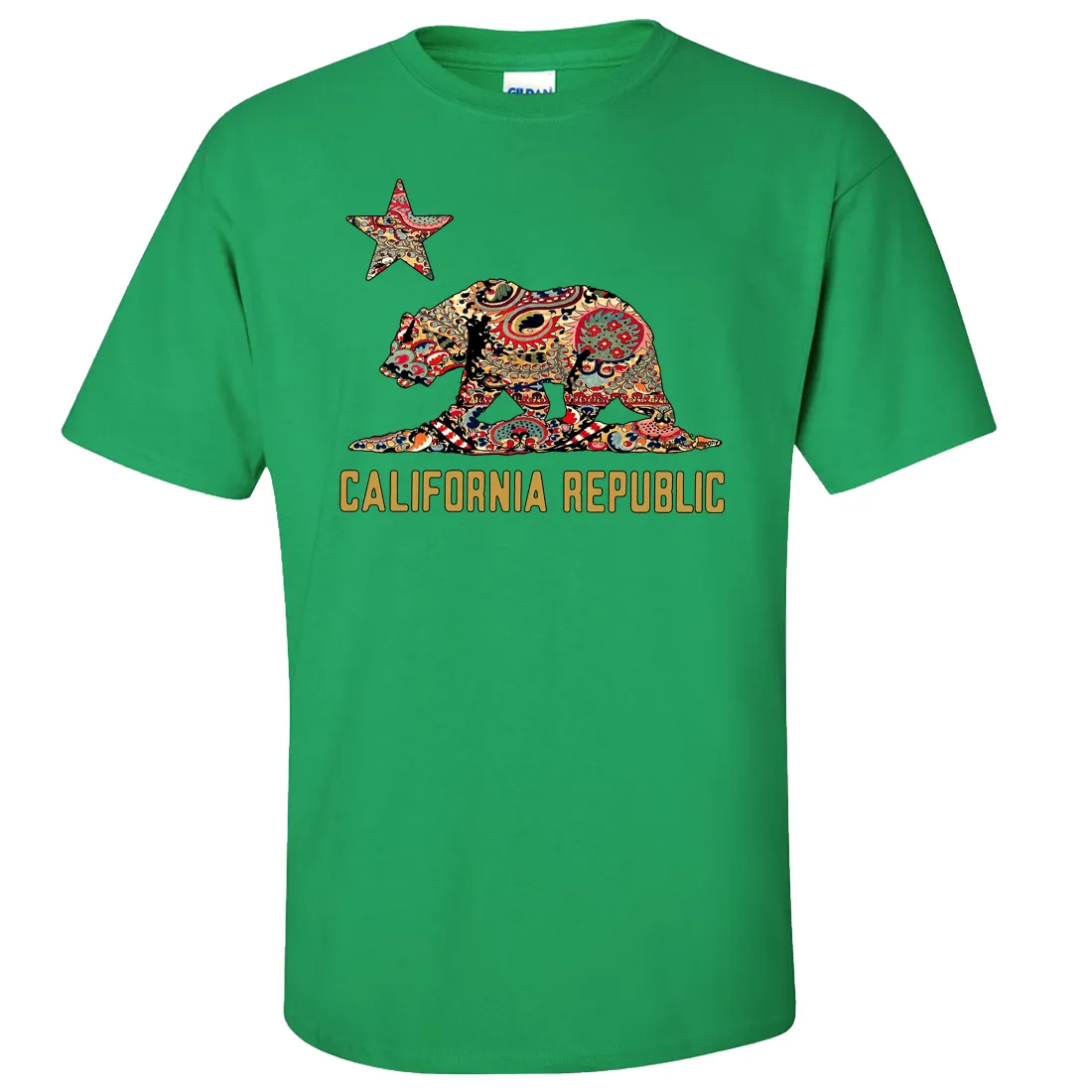 California Republic Paisley Bear Asst Colors T-shirt/tee