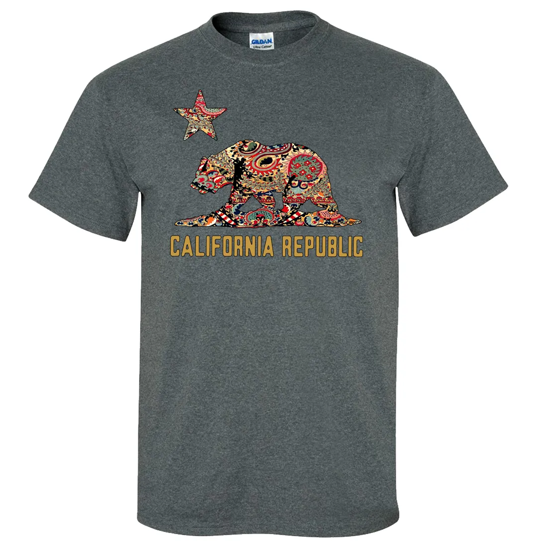 California Republic Paisley Bear Asst Colors T-shirt/tee