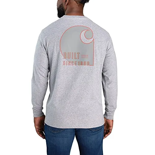 Carhartt 105426 Men's Loose Fit Heavyweight Long-Sleeve Pocket Tough Graphic T-