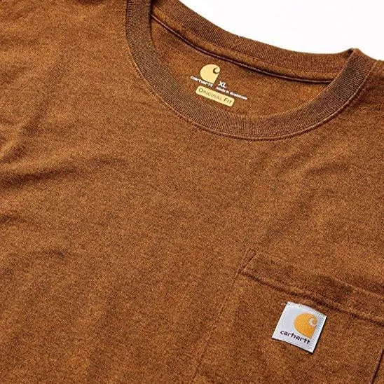 Carhartt K87 Oversized Pocket Tee Oiled Walnut Heather