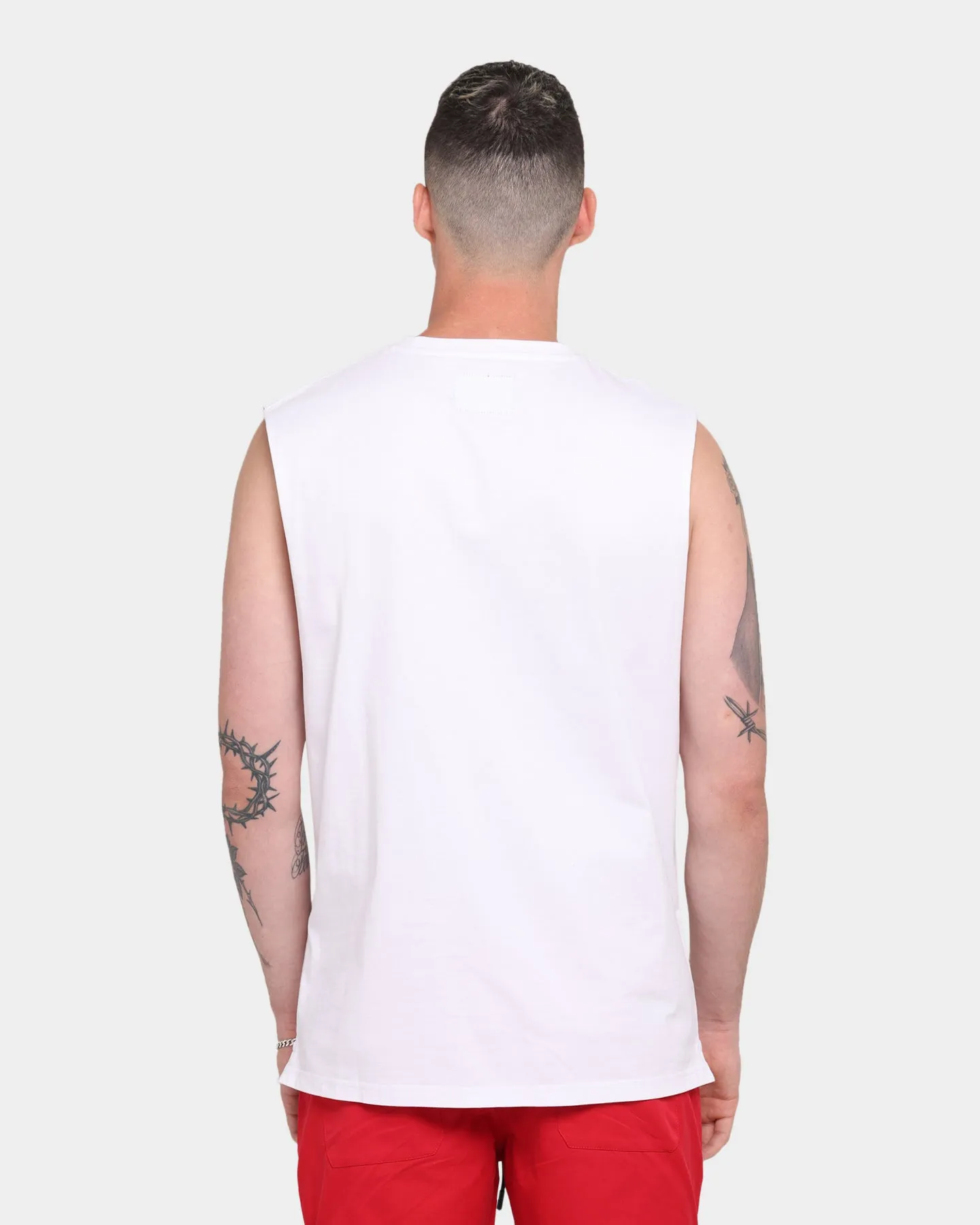 Carré Stripes Classique Muscle T-Shirt White