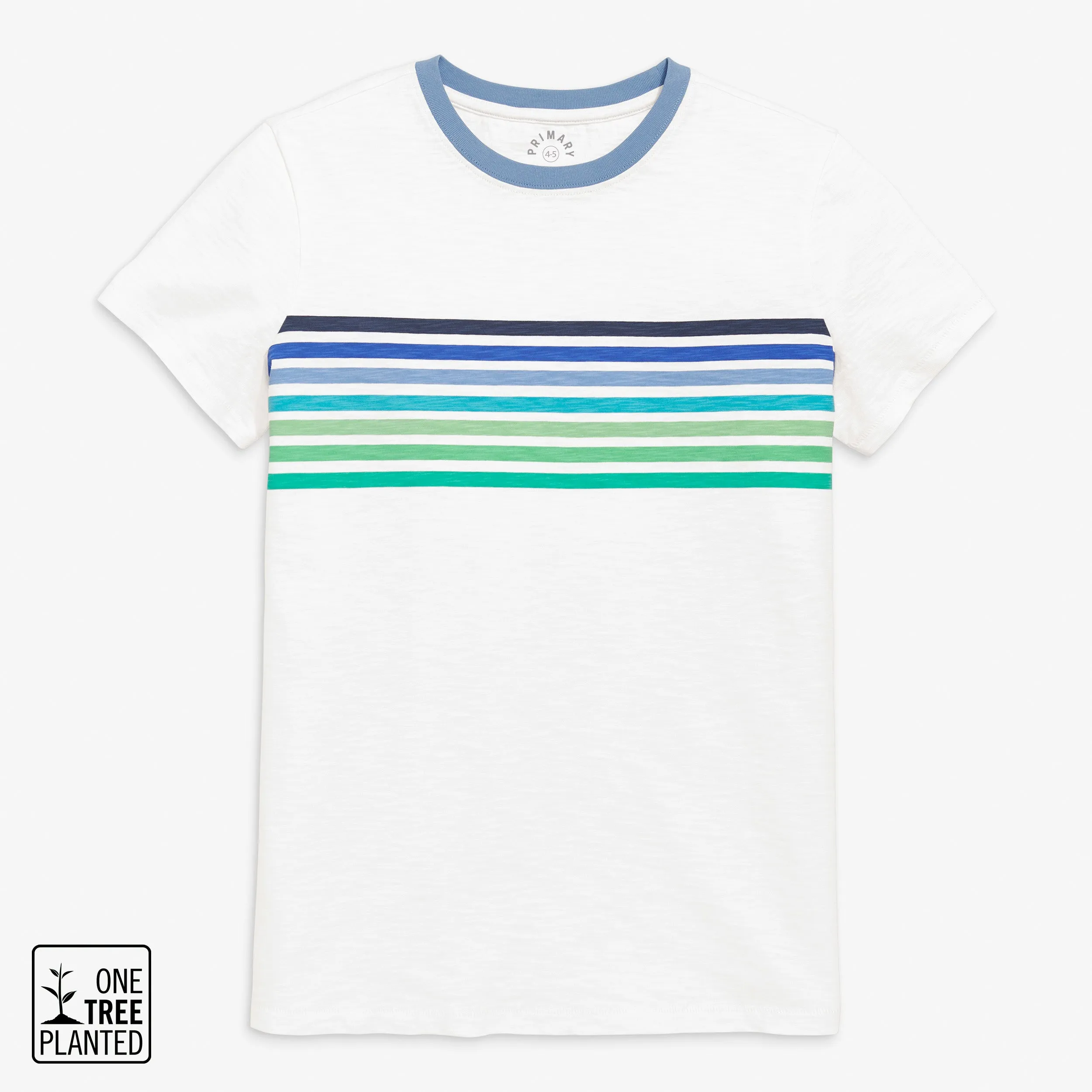 Clearance grown-ups slim fit banner tee in ocean stripes