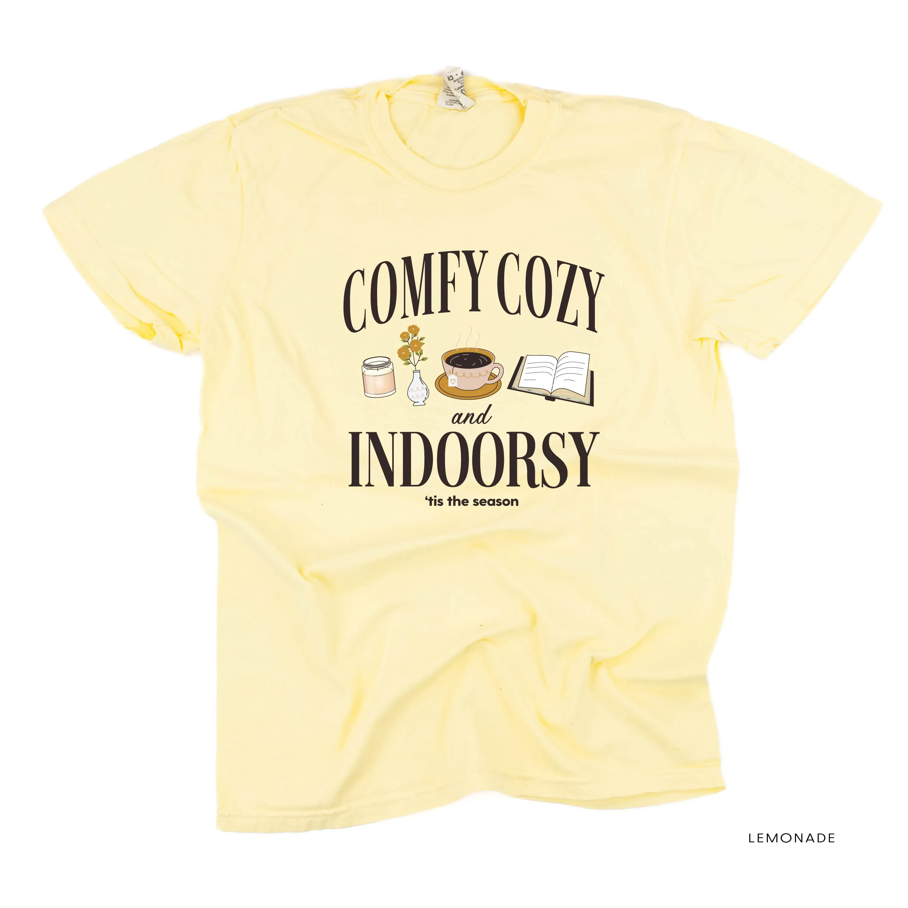 Comfy Cozy and Indoorsy - Short Sleeve Comfort Colors Tee