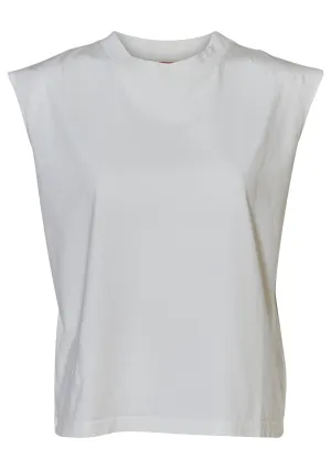 Dina Muscle Tee White