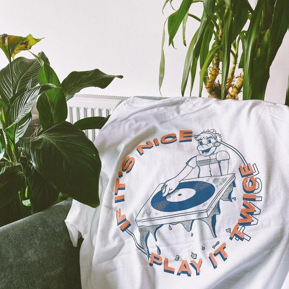 DISCO ONLY 'Play it Twice V1' Tee - White