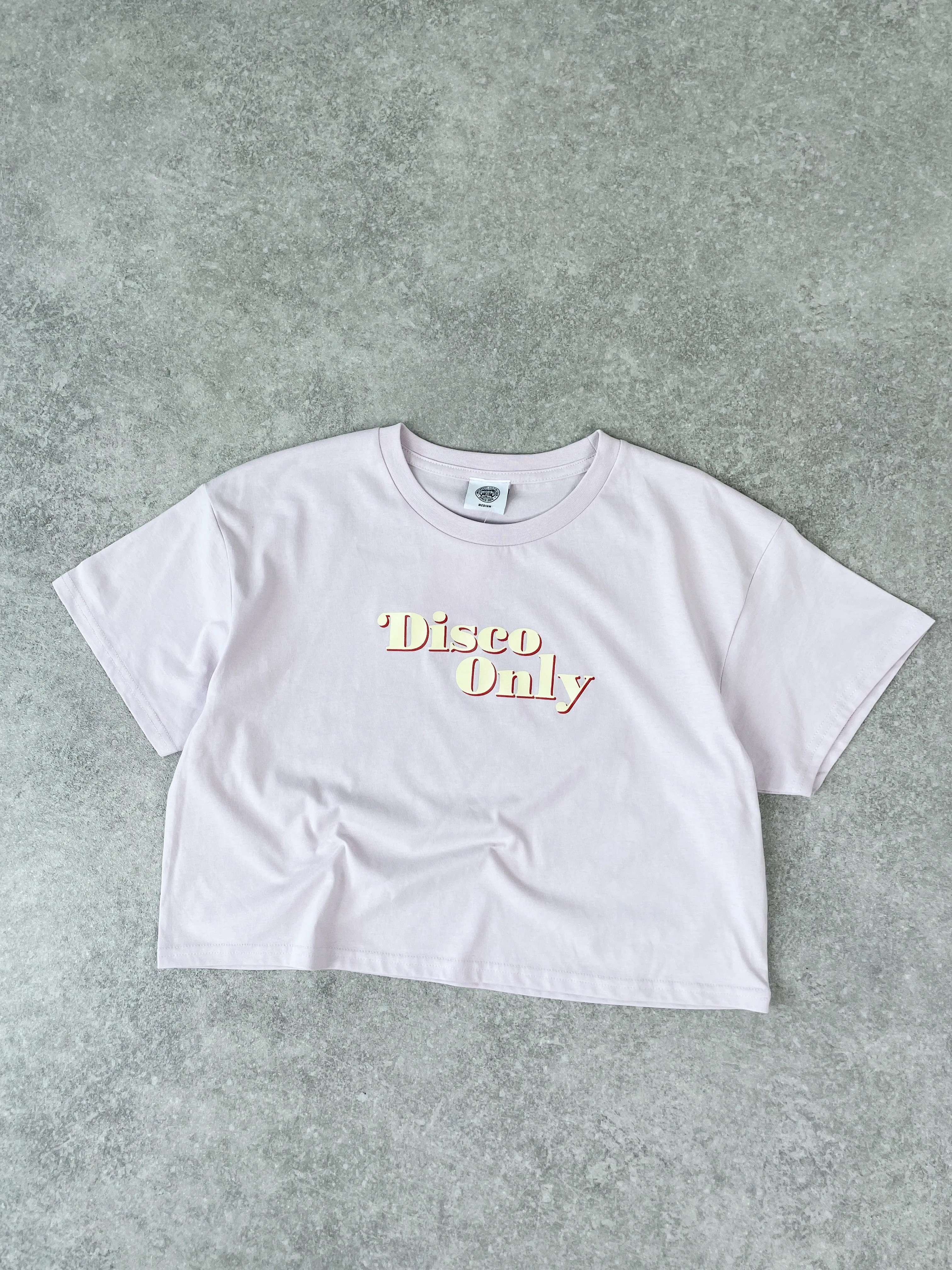 DISCO ONLY WMNS '70s' Cropped Tee - Orchid