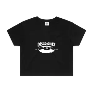 DISCO ONLY WMNS 'Mr Phomer' Cropped Tee - Black