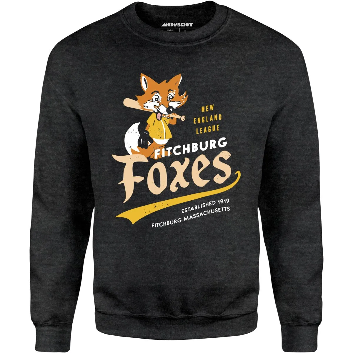 Fitchburg Foxes - Massachusetts - Vintage Defunct Baseball Teams - Unisex Sweatshirt