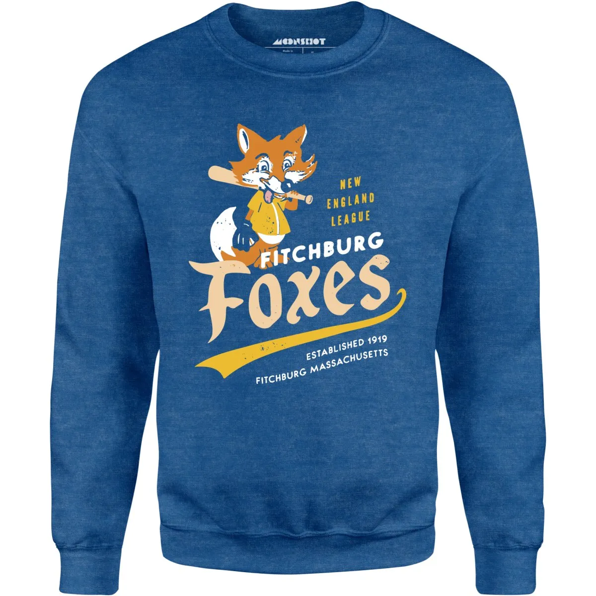 Fitchburg Foxes - Massachusetts - Vintage Defunct Baseball Teams - Unisex Sweatshirt