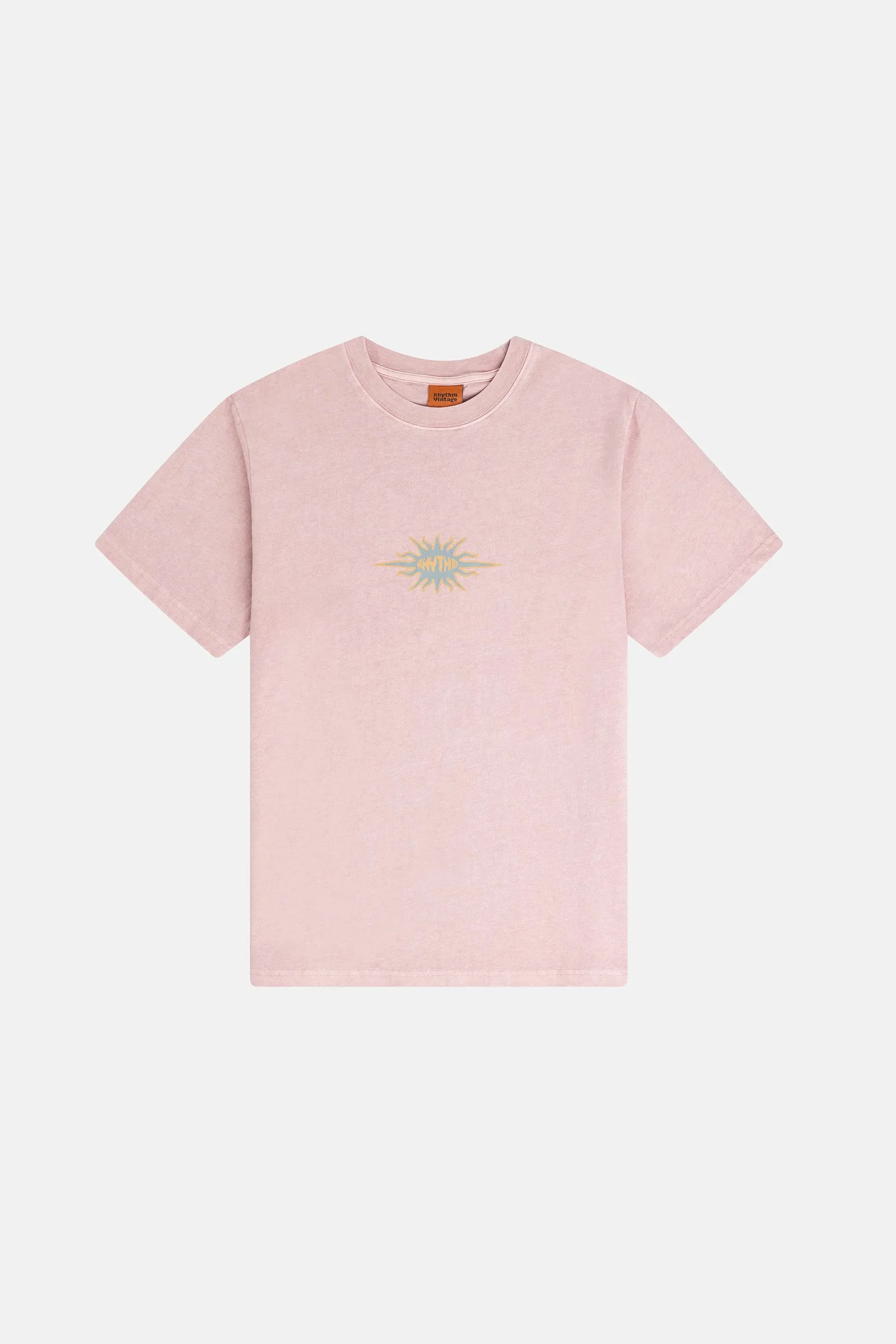 Flame Printed Vintage Ss T Shirt Mauve