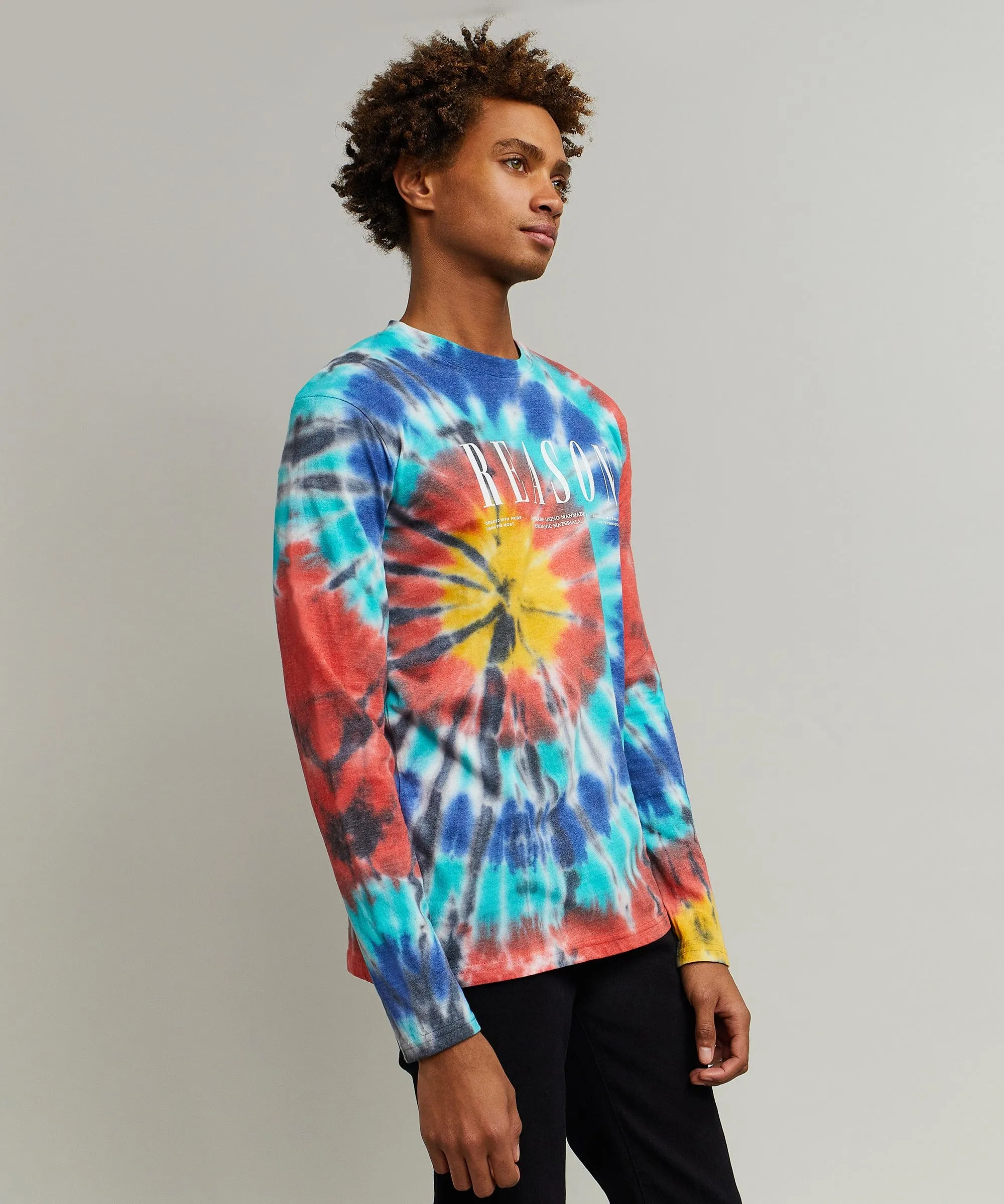 Freedom Tie Dye Long Sleeve Logo Tee