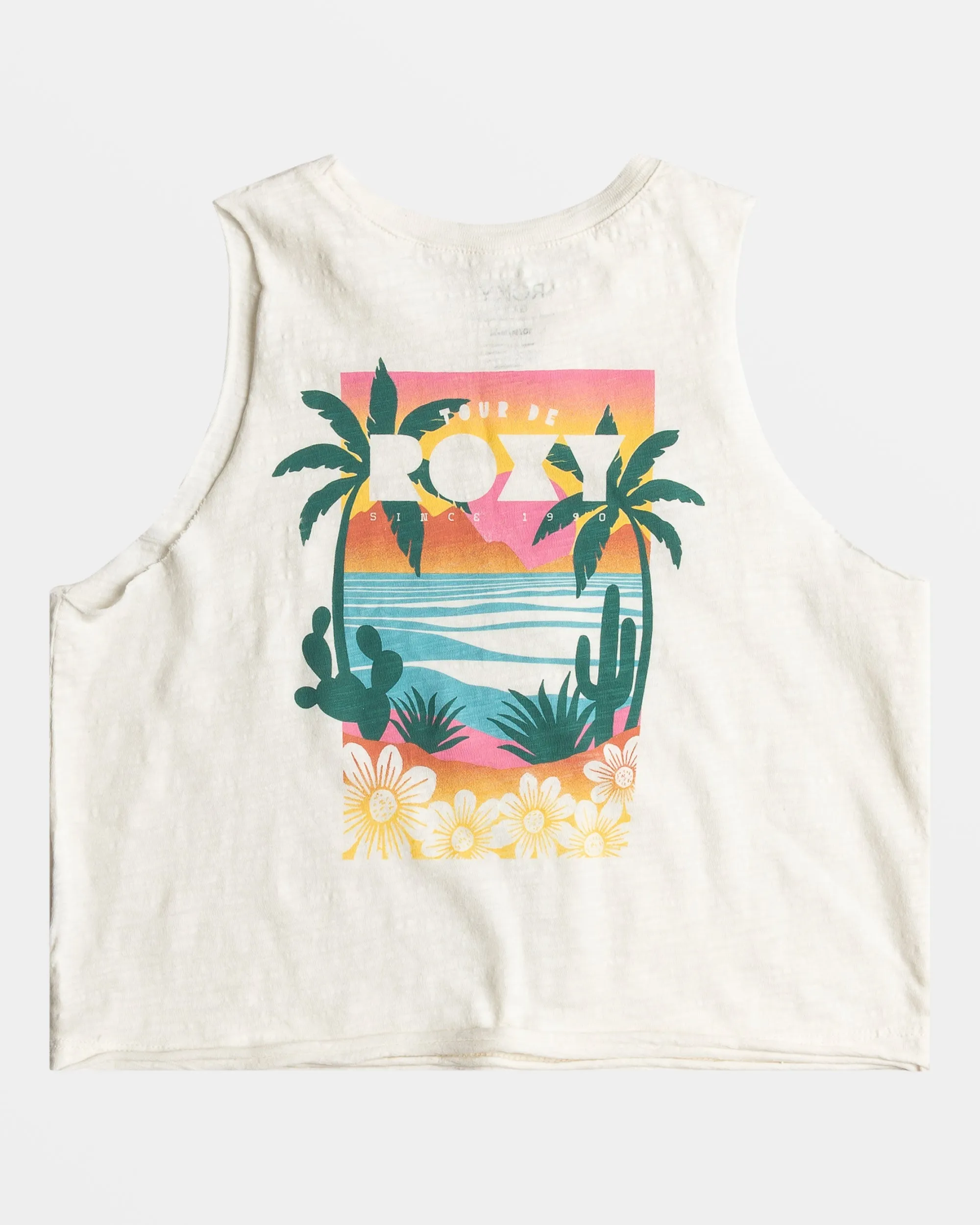 Girls 4-16 Tour De Roxy Cropped Tank Top - Snow White