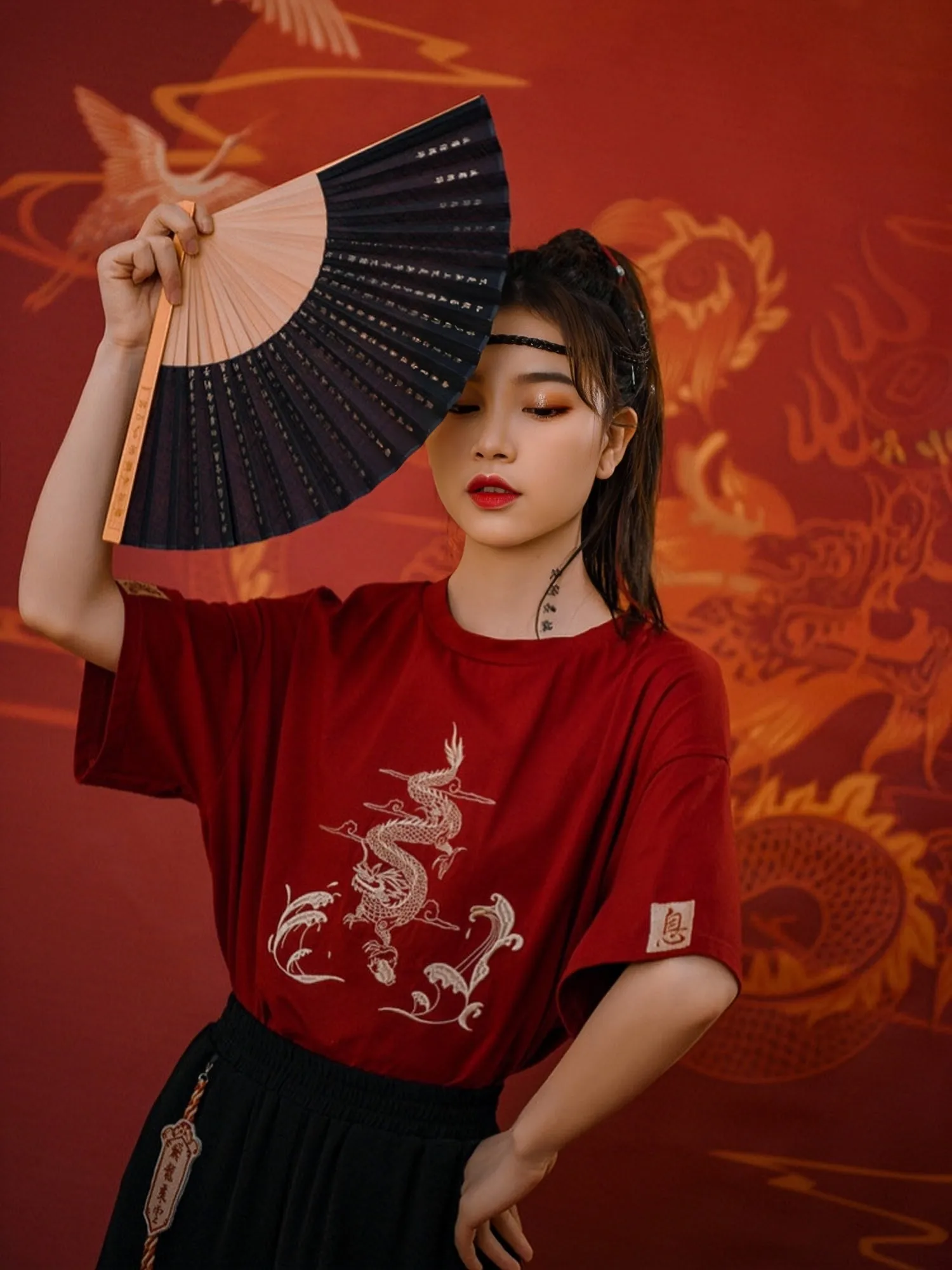 Golden Dragon Chinese Unisex Tees