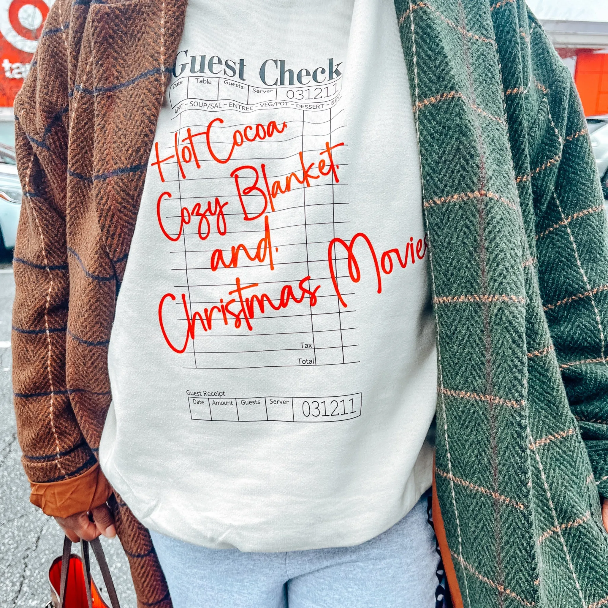 Guest Check Christmas Plans Sweatshirt - Youth and Adult