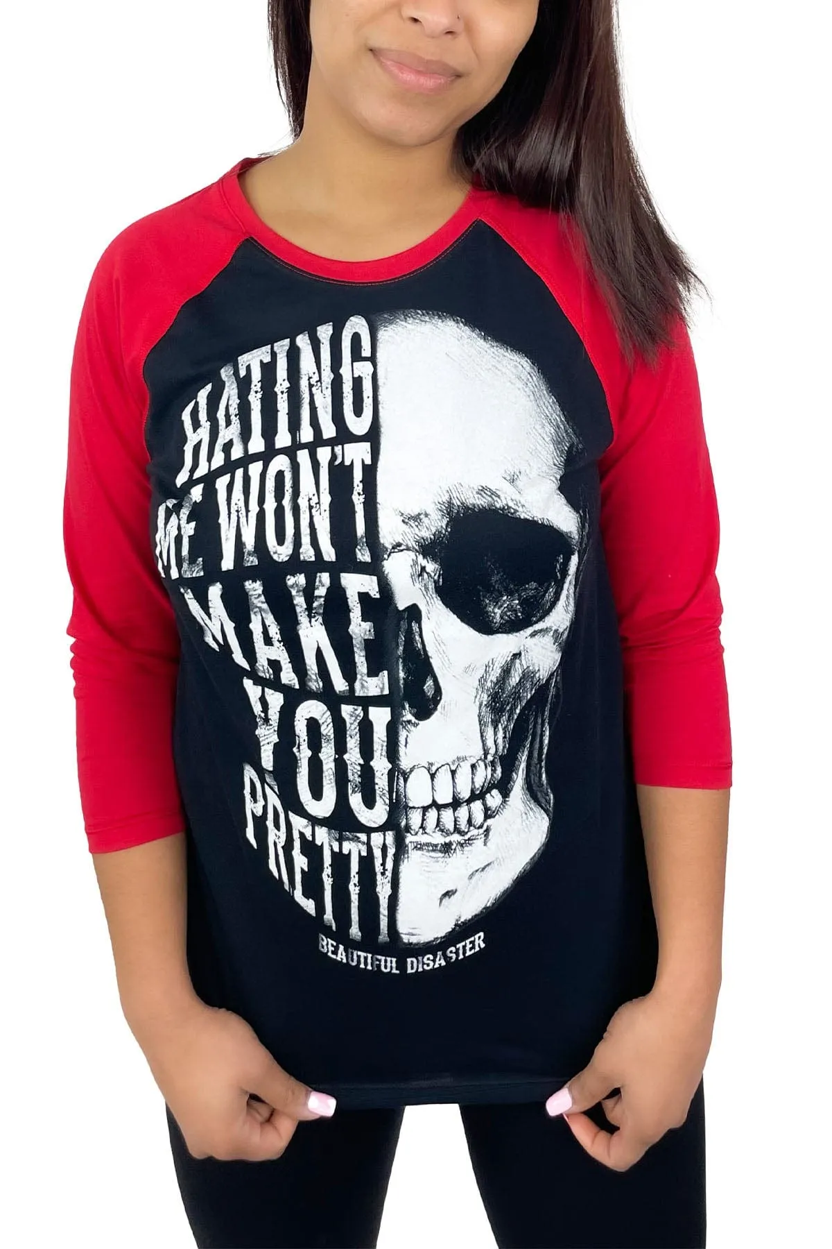 Hating Me Raglan Red/Blk