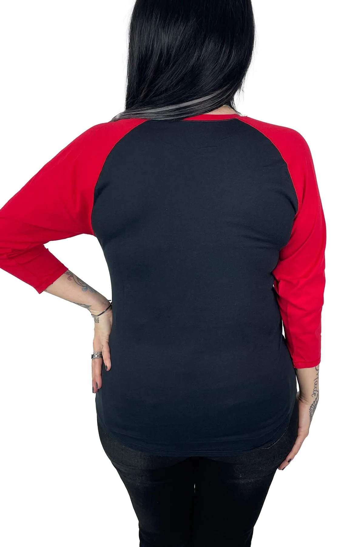 Hating Me Raglan Red/Blk