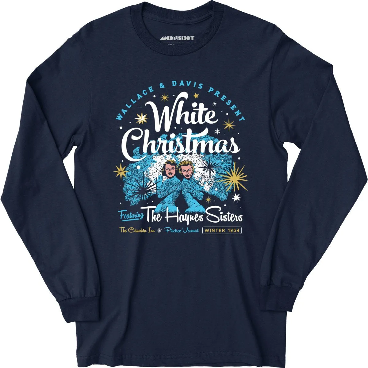 Haynes Sisters White Christmas 1954 - Long Sleeve T-Shirt