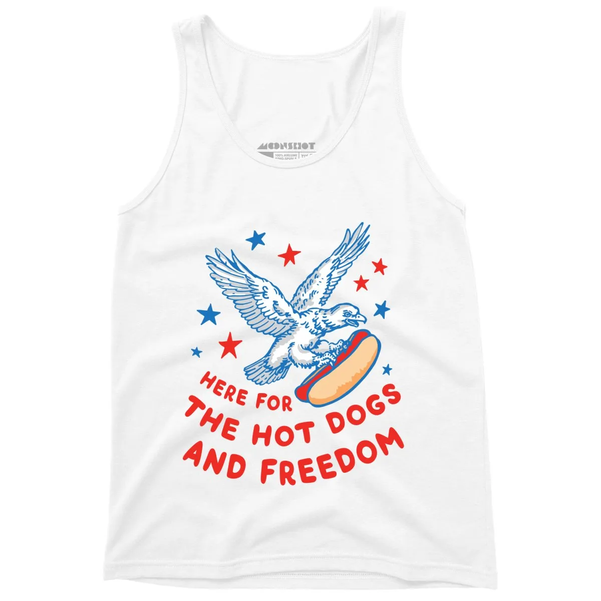 Here For The Hot Dogs and Freedom - Unisex Tank Top