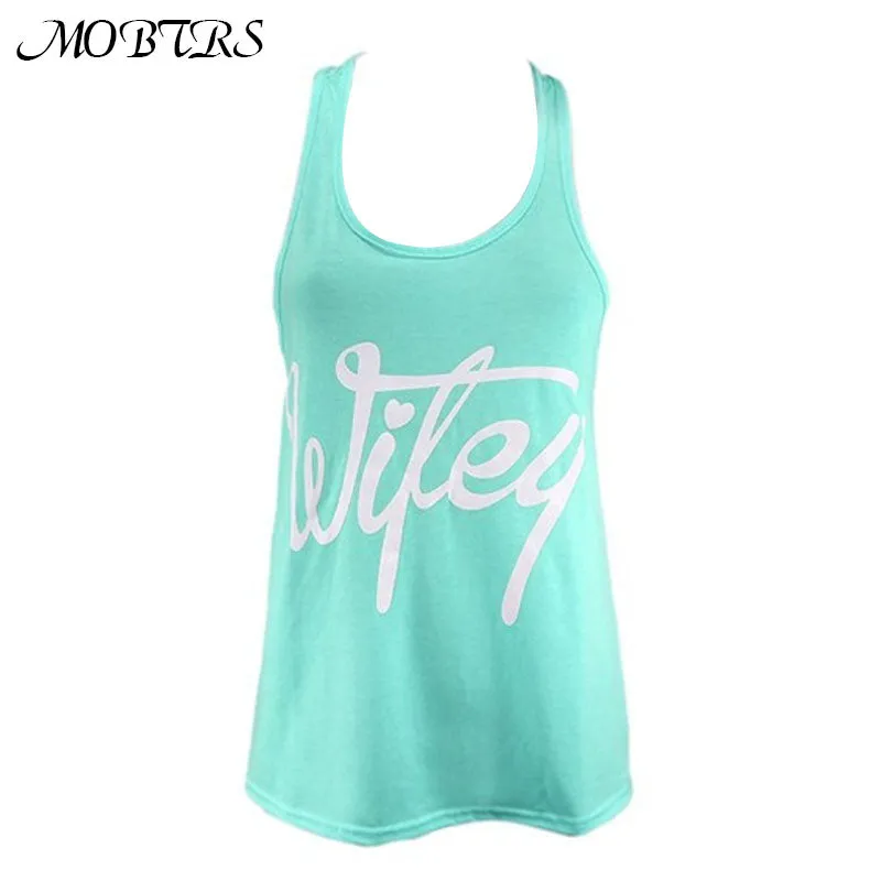 Hot 2017 Fashion Women Clothing T-shirts Brand T Shirt Womens Letter Printing Sleeveless Shirt Female Tops