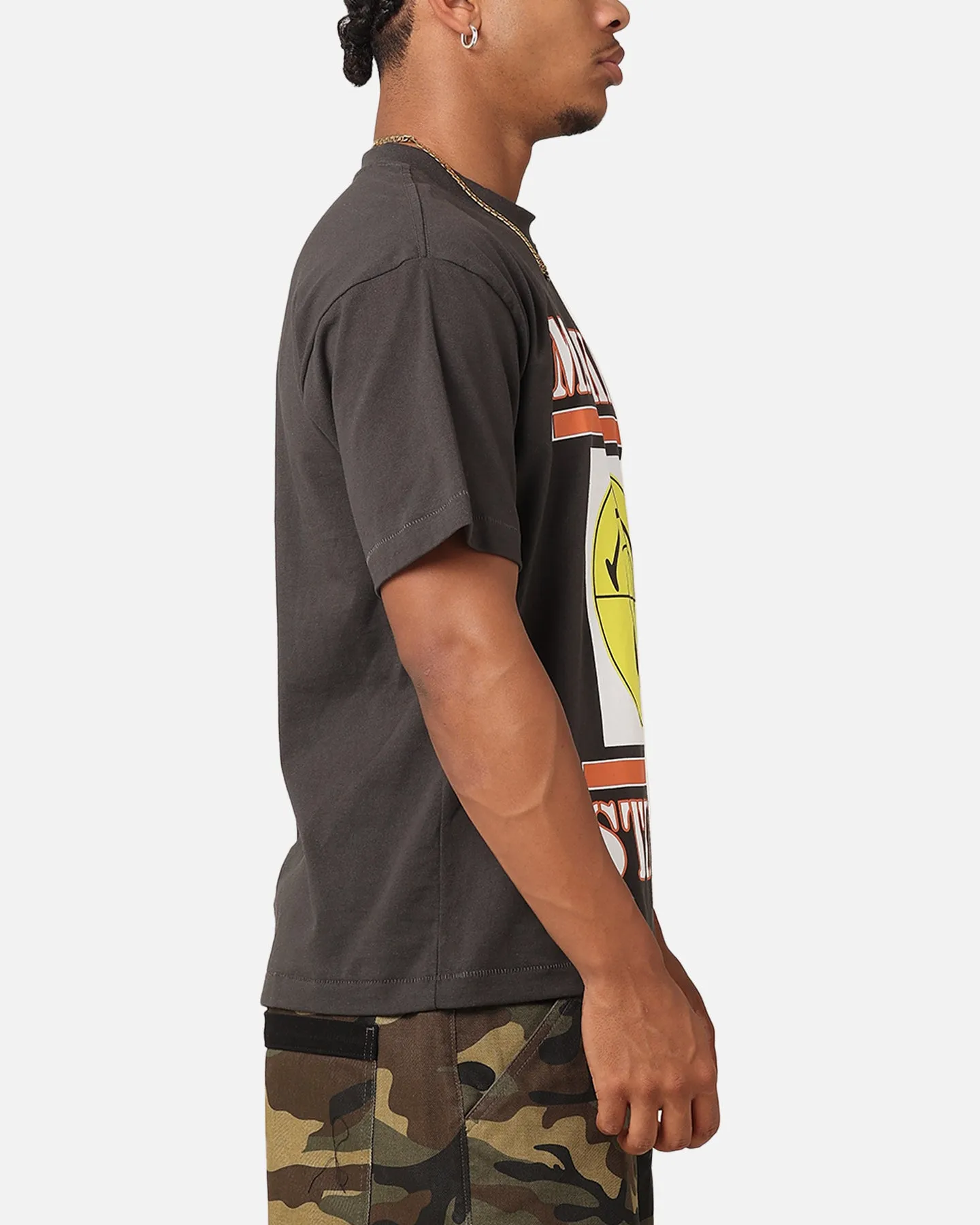 Market X Smiley Focus T-Shirt Washed Black