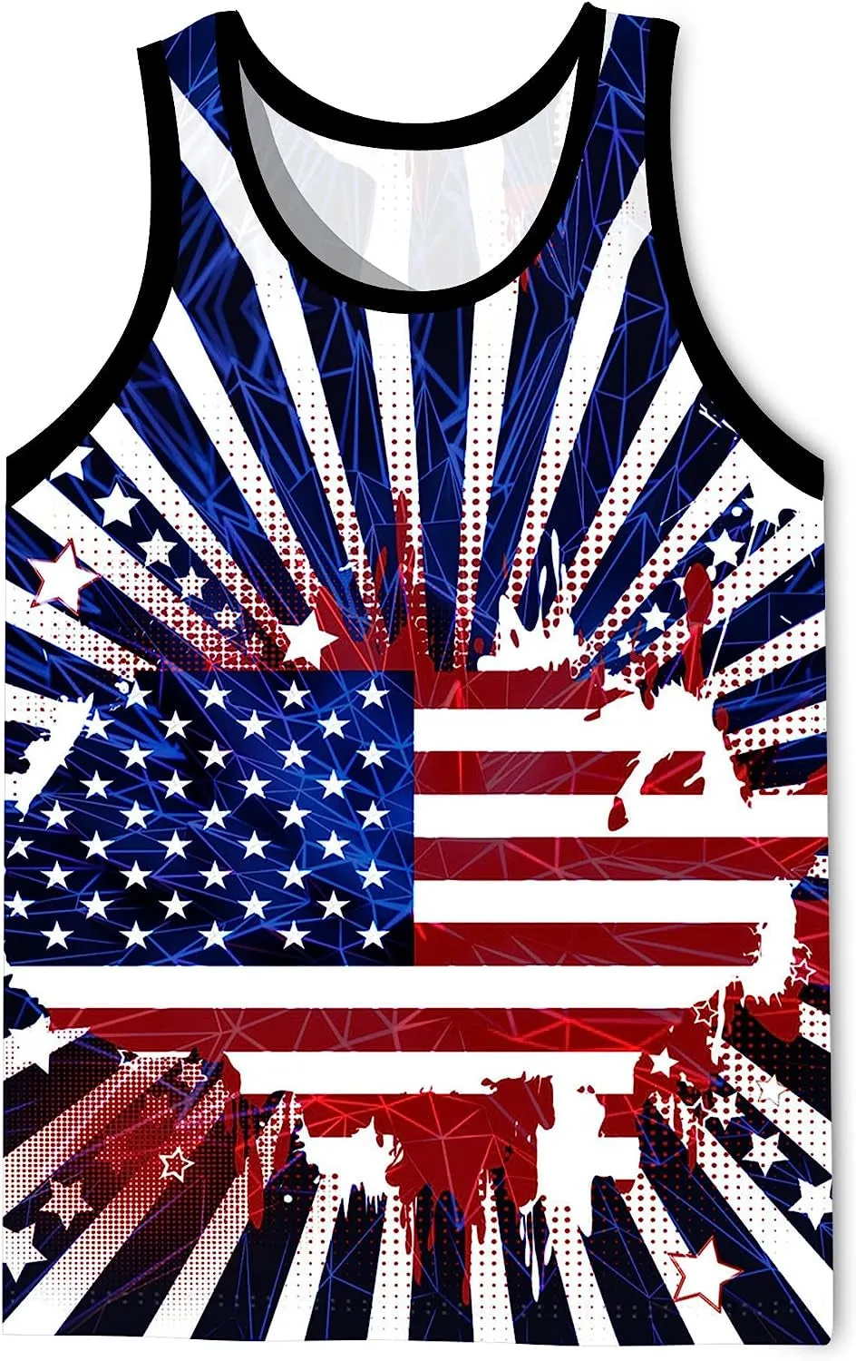 Men's 3D Tank Tops Summer Casual Novelty Sleeveless Shirt Unisex Colorful Graphics Top Tees Shirt