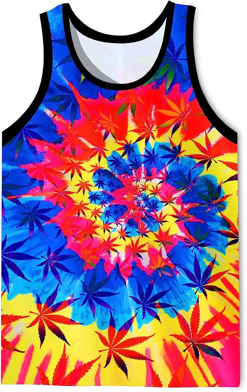 Men's 3D Tank Tops Summer Casual Novelty Sleeveless Shirt Unisex Colorful Graphics Top Tees Shirt