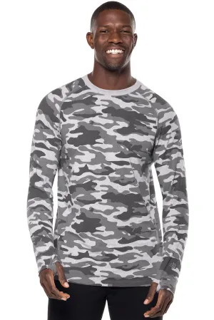 Men's LumaLeo Long Sleeve T-Shirt | Grey Modern Camo