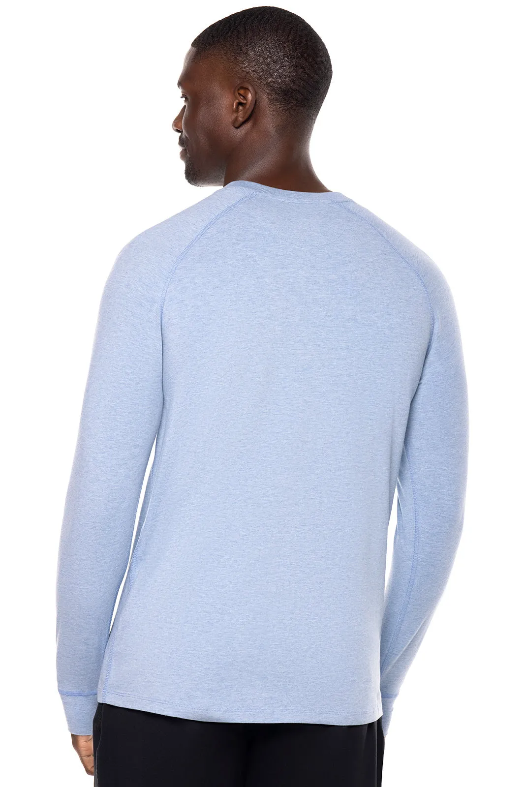 Men's LumaLeo Long Sleeve T-Shirt | Light Blue Heather