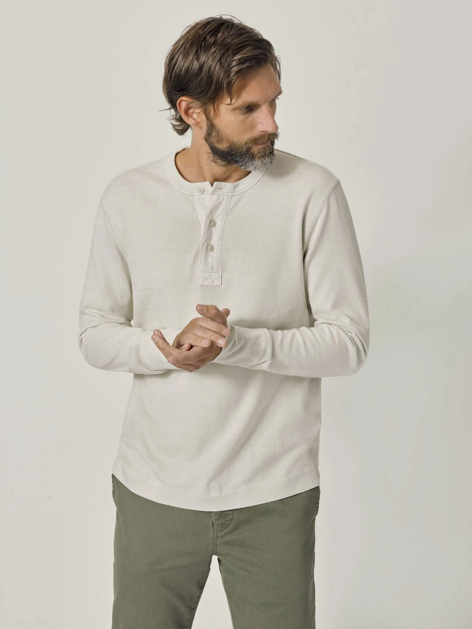 Natural Venice Wash Field-Spec Cotton Surplus Henley