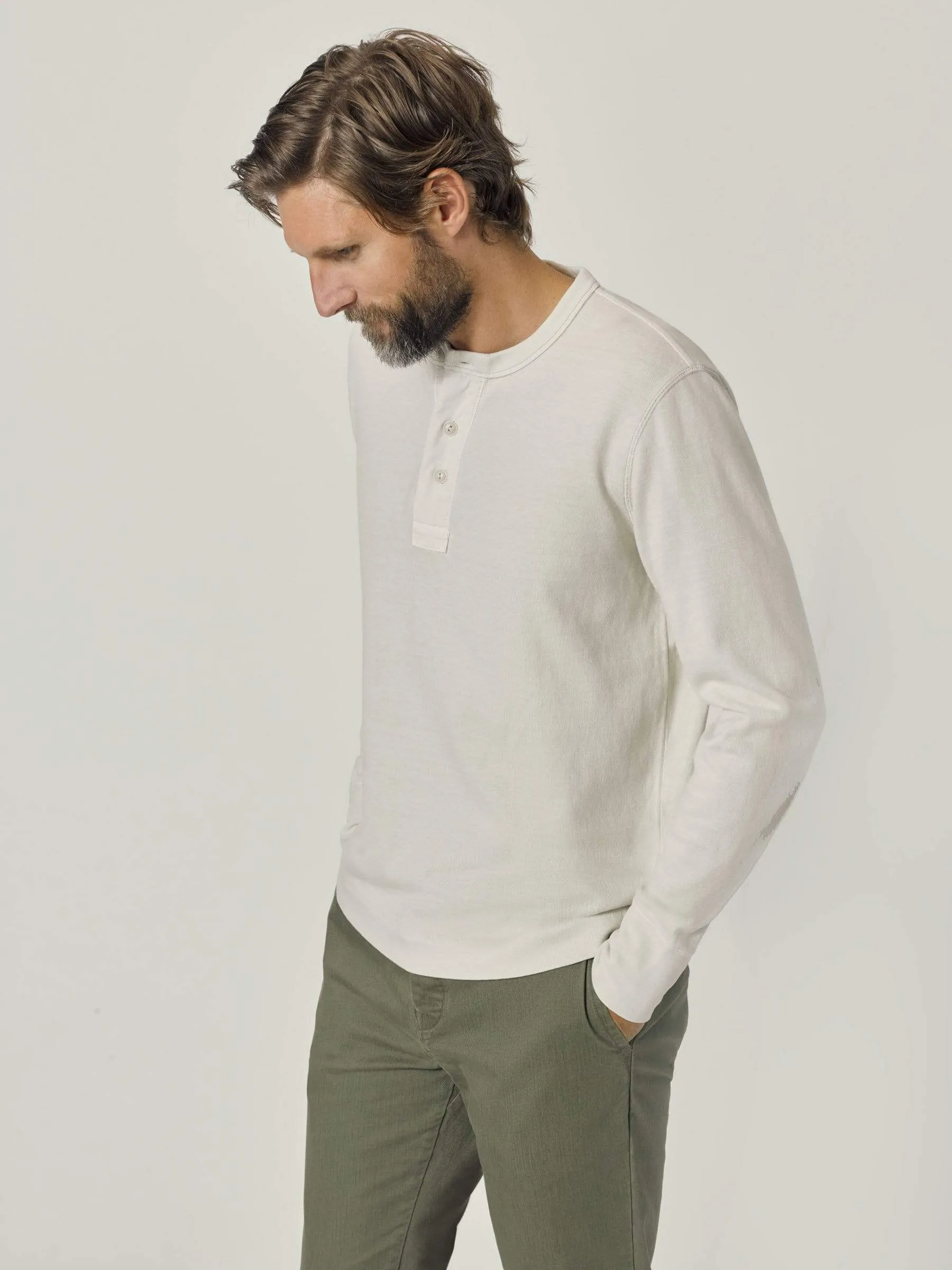 Natural Venice Wash Field-Spec Cotton Surplus Henley