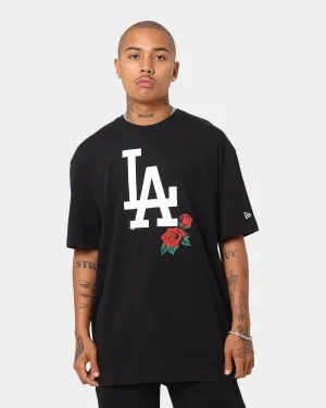 New Era Los Angeles Dodgers Rose Oversized T-Shirt Black