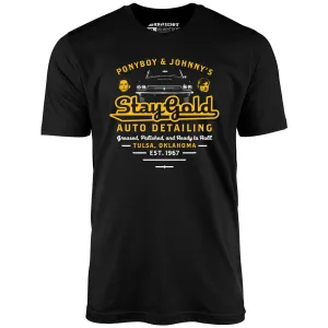 Ponyboy & Johnny's Stay Gold Auto Detailing - Unisex T-Shirt