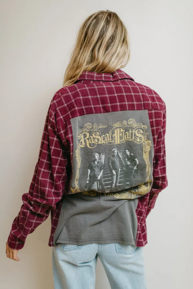 Rascal Flatts Band Tee Flannel