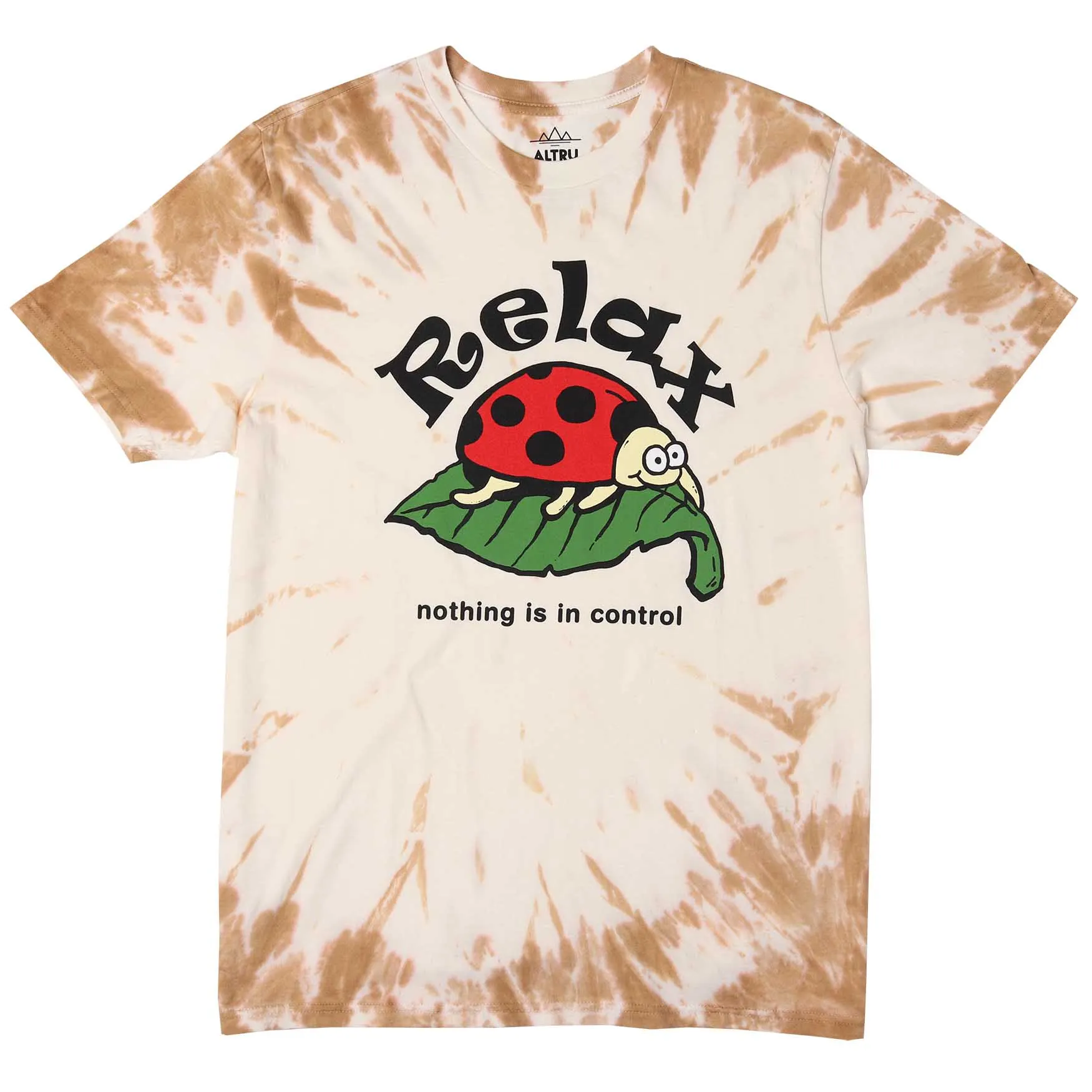 Relax Ladybug tie dye graphic tee