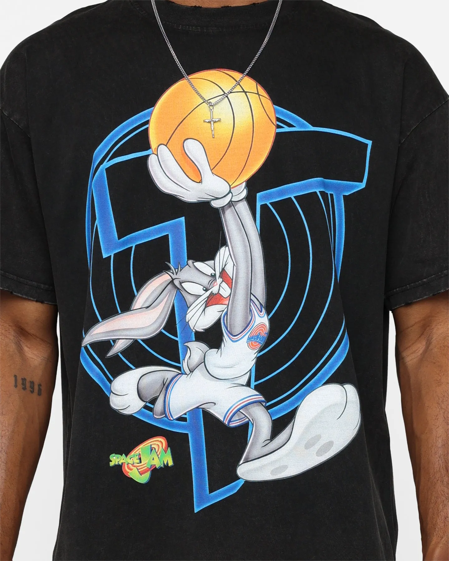 Renowned LA X Looney Tunes Bugs Airbrush T-Shirt Black