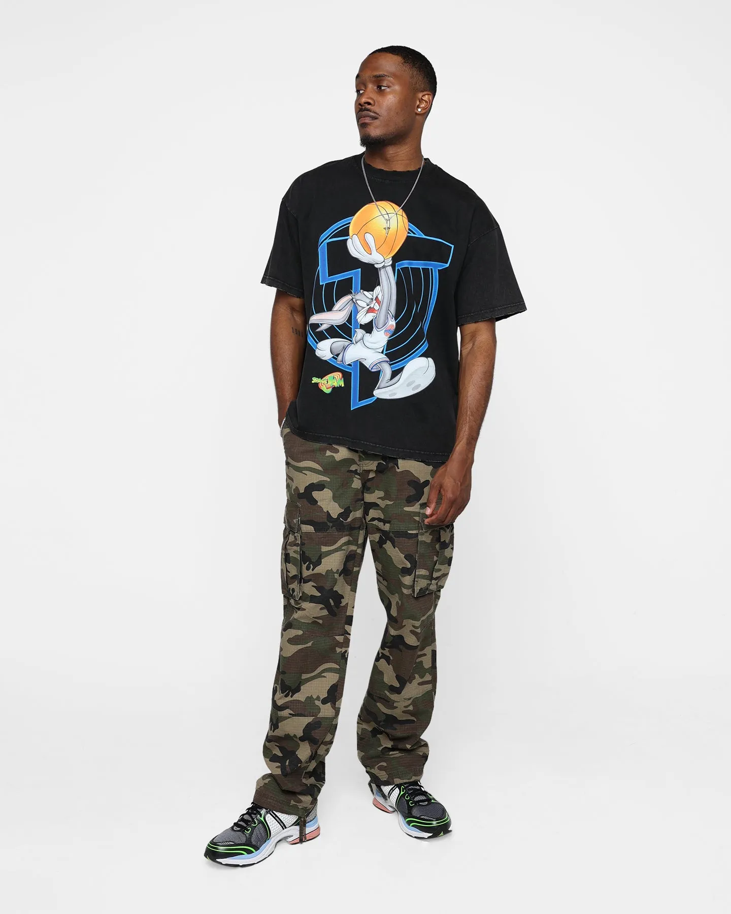 Renowned LA X Looney Tunes Bugs Airbrush T-Shirt Black