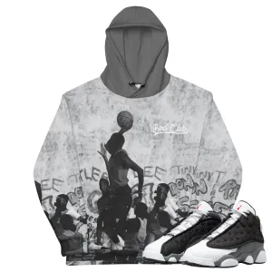 Retro 13 Black Flint Playground Hoodie