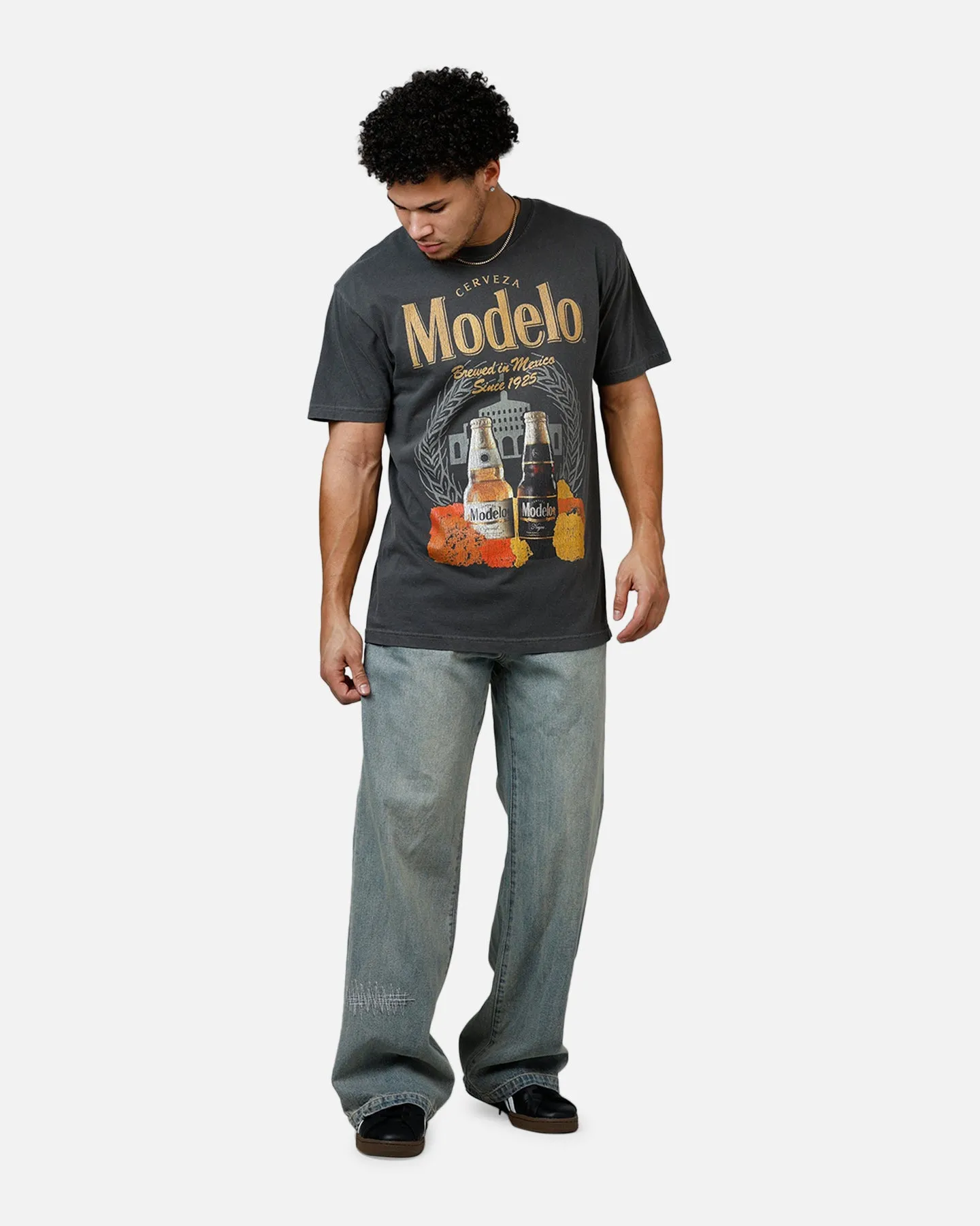 Ripple X Modelo Fighting Spirit T-Shirt Washed Black