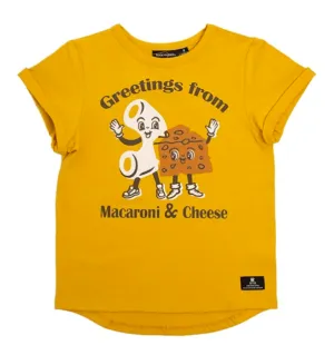 Rock Your Kid - Mac & Cheese Tee in Mustard